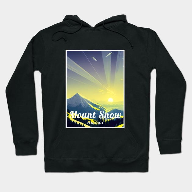 Mount Snow Vermont United States ski Hoodie by UbunTo